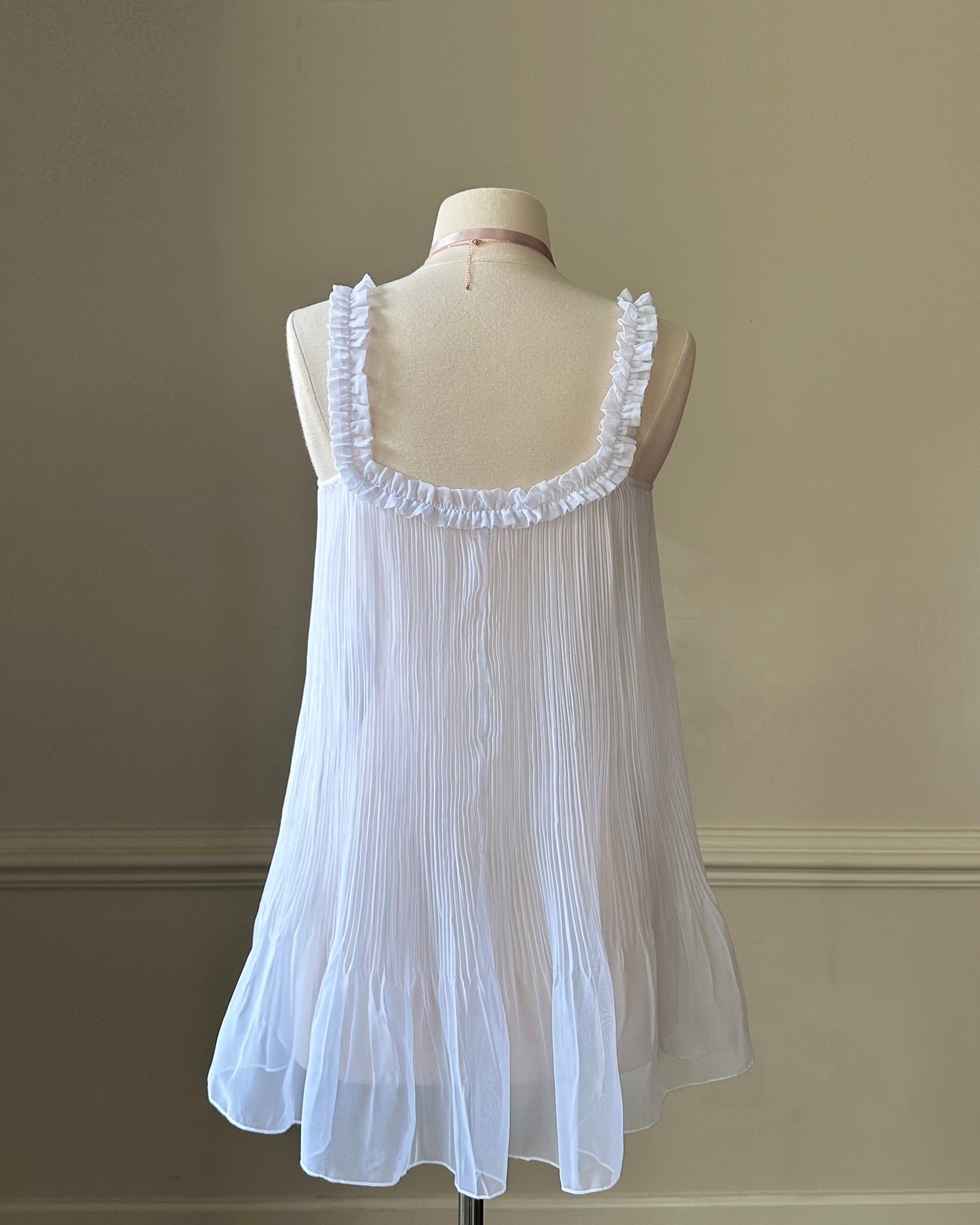 Victoria’s Secret 2006 babydoll sheer white slip dress