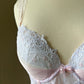 Regal Babydoll Special Corset featuring Soft Laced Bustier with Sheer Polkas Bodice