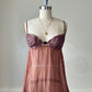 Vintage pleated dusty rose babydoll (Size M)
