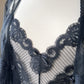 RARE Dark Feminine Nightgown Set includes Complete Sheer Bodice Maxi Slip