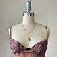Vintage pleated dusty rose babydoll (Size M)