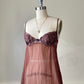Vintage pleated dusty rose babydoll (Size M)