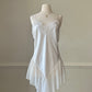 Vintage Pearl White Slip Dress featuring Beautiful Mermaid Tail Skirt