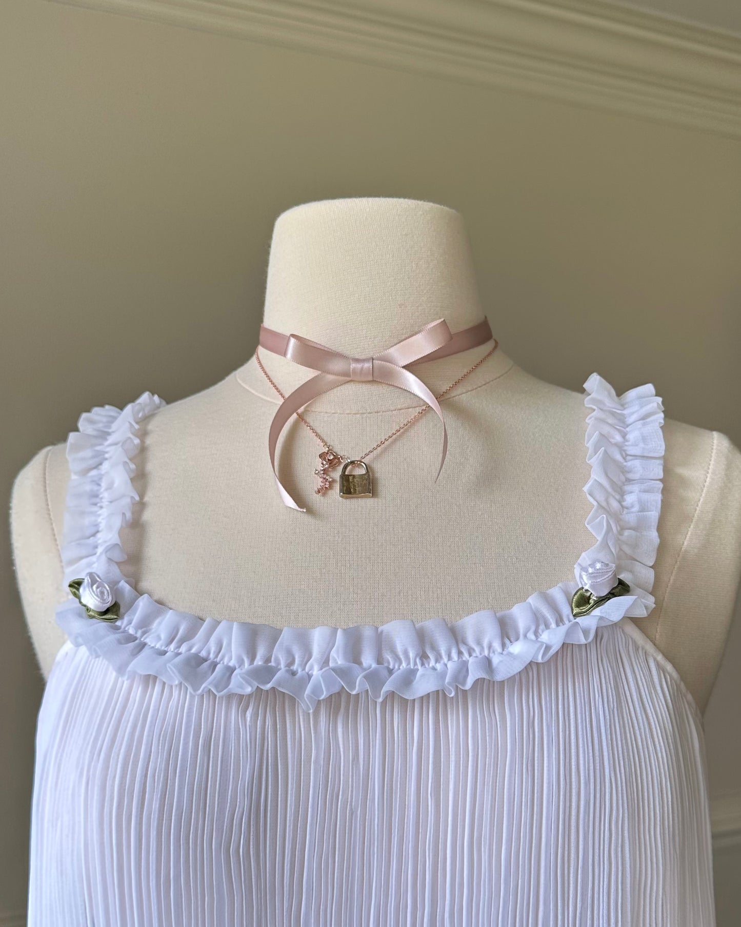 Victoria’s Secret 2006 babydoll sheer white slip dress