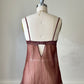 Vintage pleated dusty rose babydoll (Size M)