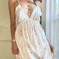 Stunning Vintage 90's Dior Maxi Satin Dress featuring Rosette Pattern with Pinstripes