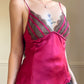 Victoria’s Secret Silk Camisole with Sheer Black Lace Cups