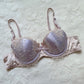 Intricate Cool Plum Satin Bra