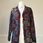 Artistic Mesh Lace Cardigan with Velvet Floral Embroidery