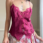 Victoria’s Secret Brocade Embossed Camisole in Maroon Purple