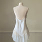 Vintage Pearl White Slip Dress featuring Beautiful Mermaid Tail Skirt