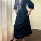Dark Victorian Maxi Dress featuring Intricate Lace Bodice Details