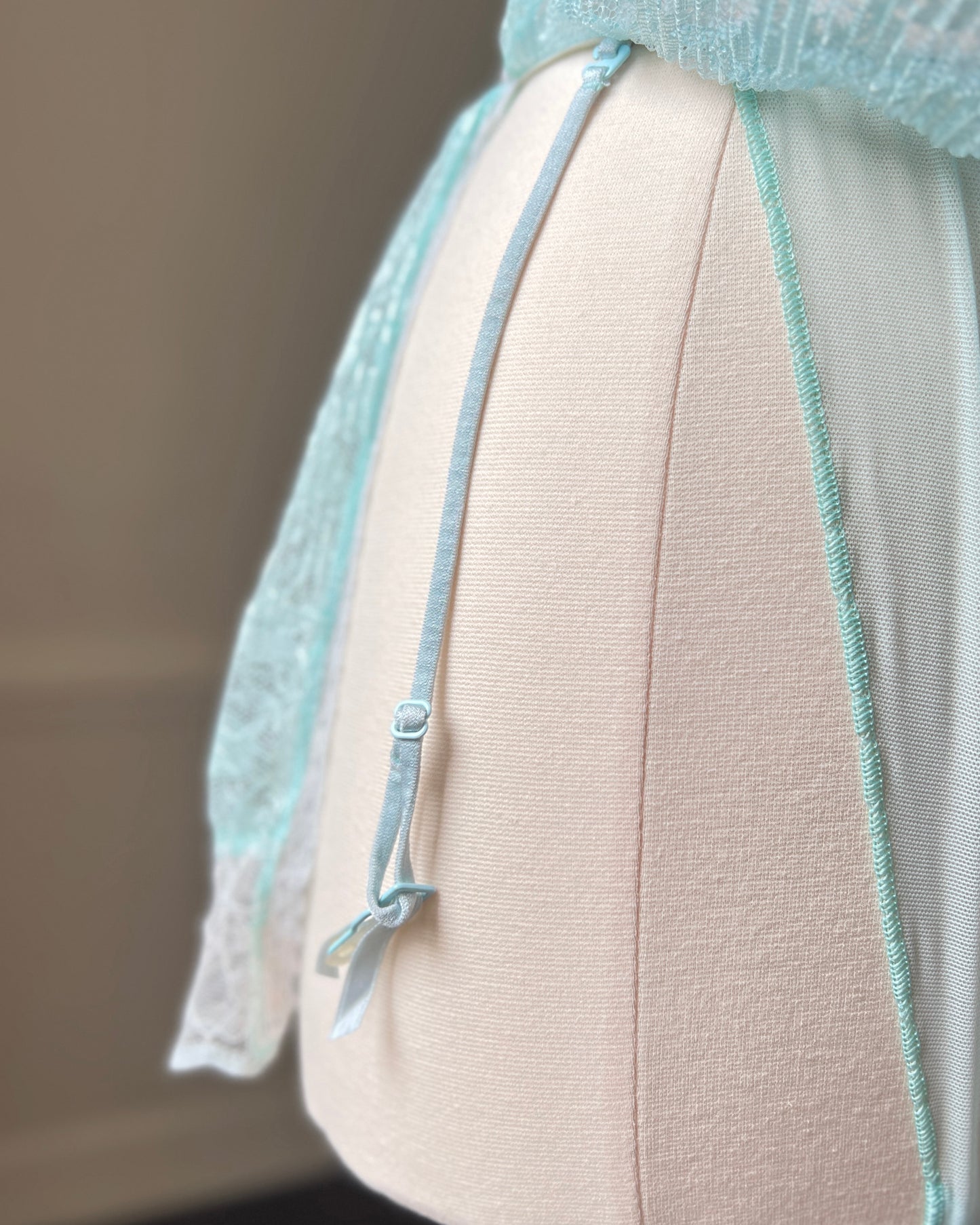 Victoria’s Secret frosty fairy split skirt featuring layered floral lace