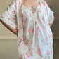 Stunning Vintage Rosette Set include Rose Embossed Slip Dress