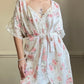 Stunning Vintage Rosette Set include Rose Embossed Slip Dress