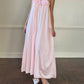 Sweet Tangerine Pink Maxi Slip Dress featuring Delicate Laced Fringe