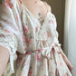 Stunning Vintage Rosette Set include Rose Embossed Slip Dress