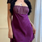 Vibrant Purple Victoria’s Secret Satin Slip Dress