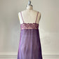 Vintage dusty plum babydoll slip dress