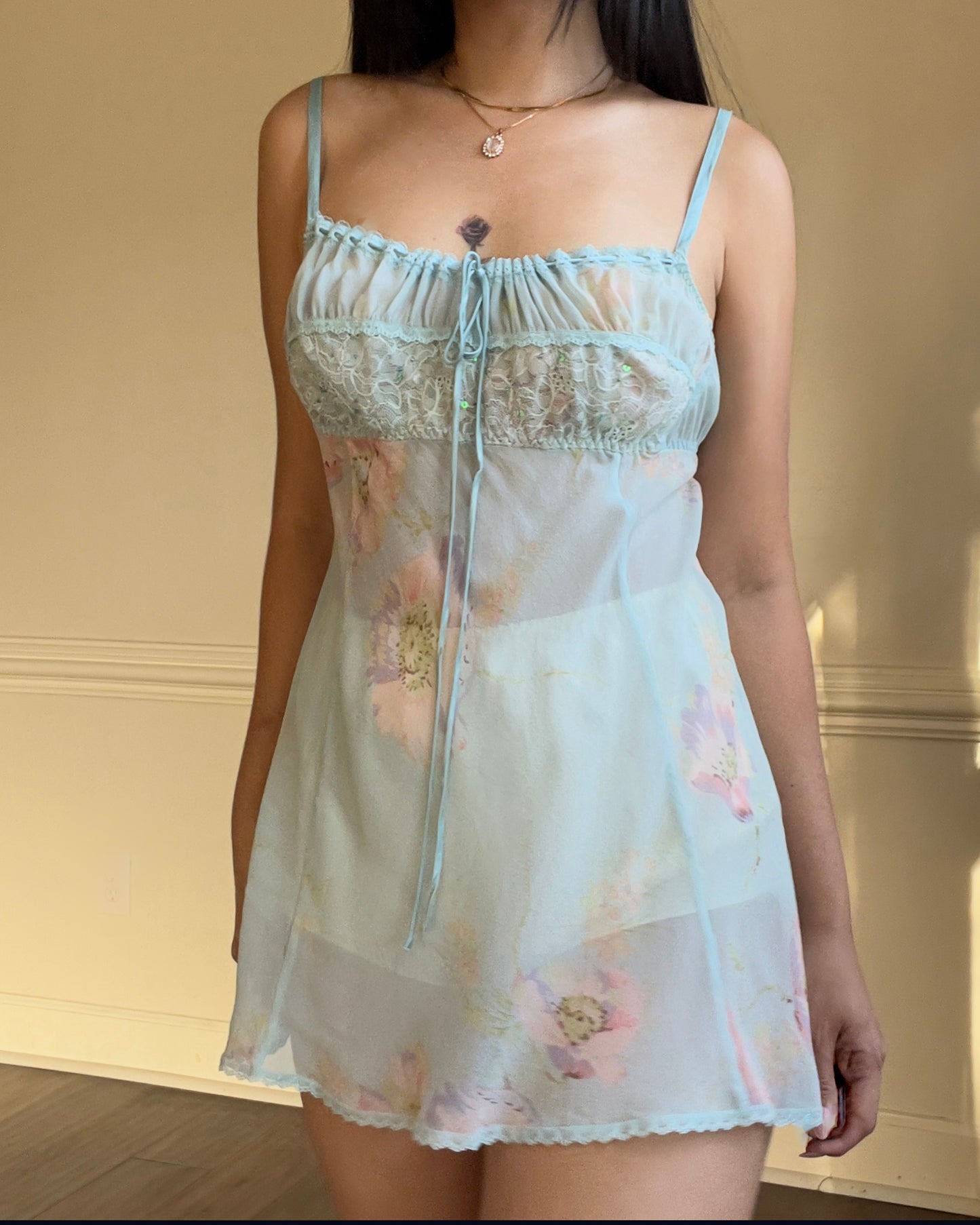 Victoria’s Secret Milkmaid Babydoll LIMITED EDITION Baby Blue Slips