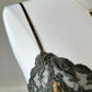 Victoria’s Secret vintage satin slip dress featuring leaf vines print on gold fabric