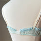 Victoria’s Secret Milkmaid Sky Blue Slips featuring Embossed Floral Embroidery