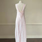 Elegant Soft Pink Maxi Dress featuring Luxurious Satin Fabric Embossed