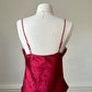 RARE Victoria’s Secret Deep Red Cropped Camisole featuring Embossed Paisley Prints