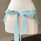 Victoria’s Secret Milkmaid Sky Blue Slips featuring Embossed Floral Embroidery