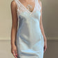 Vintage Lingerie & Co. pastel blue lace slip dress