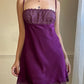 Vibrant Purple Victoria’s Secret Satin Slip Dress