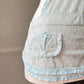 Victoria’s Secret Milkmaid Sky Blue Slips featuring Embossed Floral Embroidery