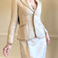 Timeless Burberry Tailored Corduroy Blazer in Light Tan