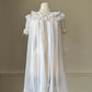 Victorian Inspired Sheer White Robes featuring Double Layered Ruffles Collar