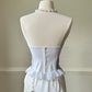 Satin Frederick's of Hollywood Strapless Corset in Light Iris Purple