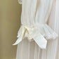 Victorian Inspired Sheer White Robes featuring Double Layered Ruffles Collar