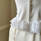 Satin Frederick's of Hollywood Strapless Corset in Light Iris Purple