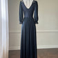 Dark Victorian Maxi Dress featuring Intricate Lace Bodice Details