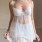 Victoria’s Secret Soft Fairy Babydoll Slip features Floral Embroidery