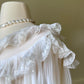Victorian Inspired Sheer White Robes featuring Double Layered Ruffles Collar