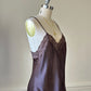 Vintage Dior brown satin lace camisole – 90s lingerie top