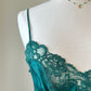 Victoria's Secret emerald maxi dress featuring floral embroidery bust
