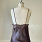 Vintage Dior brown satin lace camisole – 90s lingerie top
