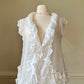 Stunning Rop featuring Layered Ruffled Details with Crinkled Material
