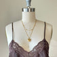 Vintage Dior brown satin lace camisole – 90s lingerie top