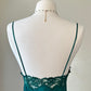 Victoria's Secret emerald maxi dress featuring floral embroidery bust