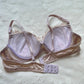 Intricate Cool Plum Satin Bra