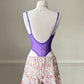 Satin Short featuring Brocade Pattern with Lace Trimmings