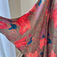 Vintage tunic-like silk dress featuring unique pattern with layered skirt