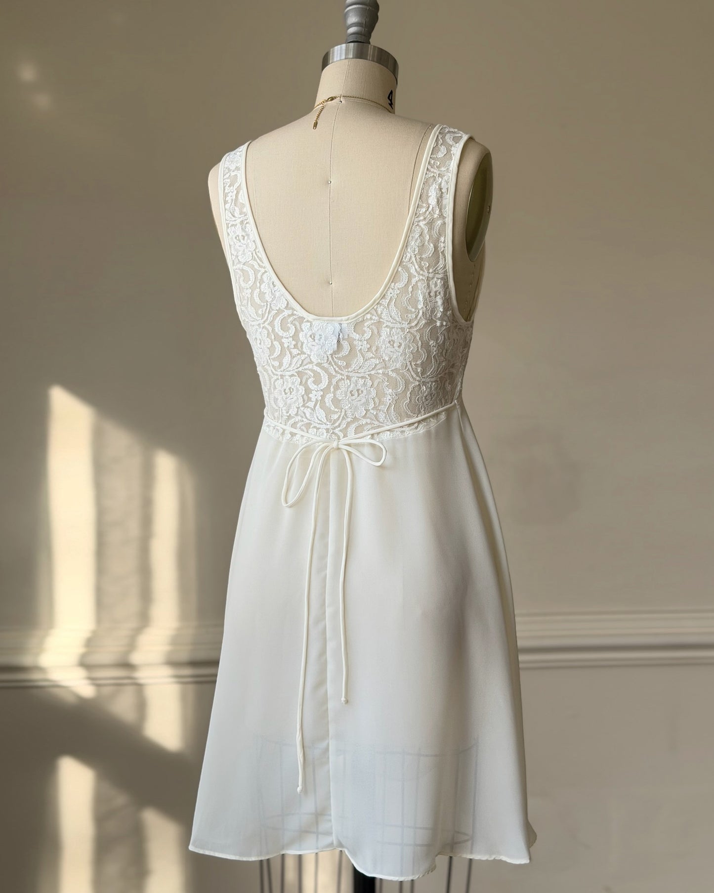 Vintage Cinema Etoile Lace Babydoll Slip Dress
